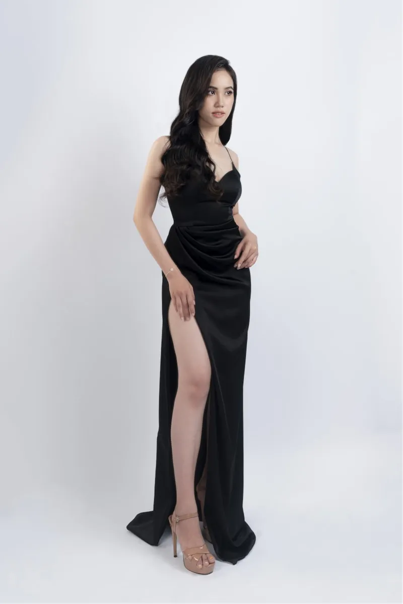 Fente Noire — Robe longue Hyssky